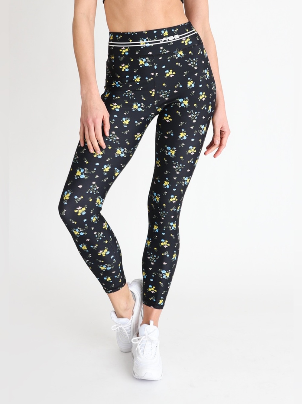 Adam Selman Hi-Rise Floral Print Leggings